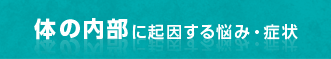 体の内部に起因する悩み・症状